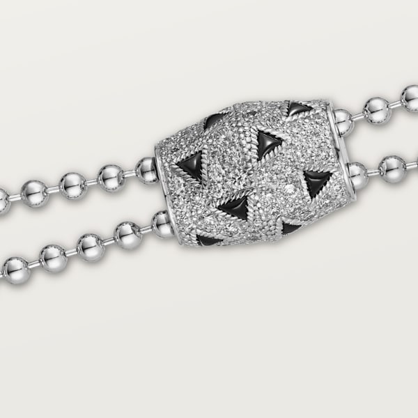 Panthère de Cartier 手鐲 白色黃金，縞瑪瑙，鑽石