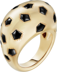 Panthère de Cartier 戒指 黃金，縞瑪瑙