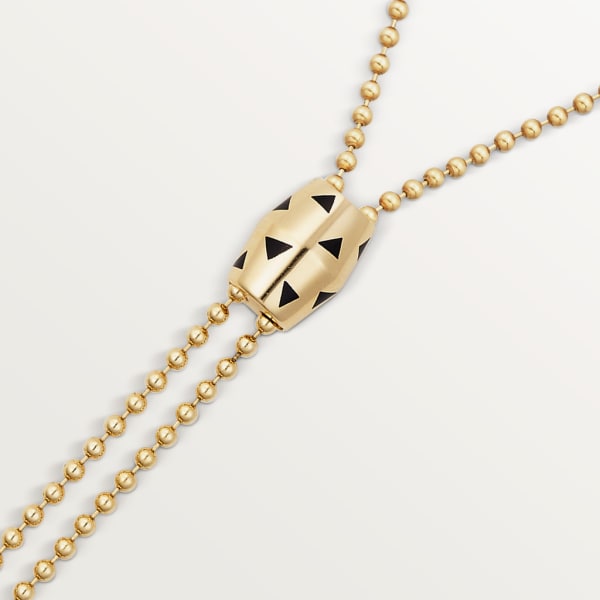 Panthère de Cartier necklace Yellow gold, black lacquer, diamonds
