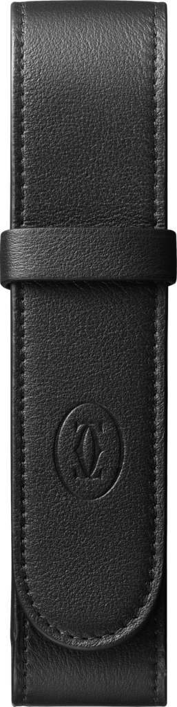 Must de Cartier pen caseBlack calfskin