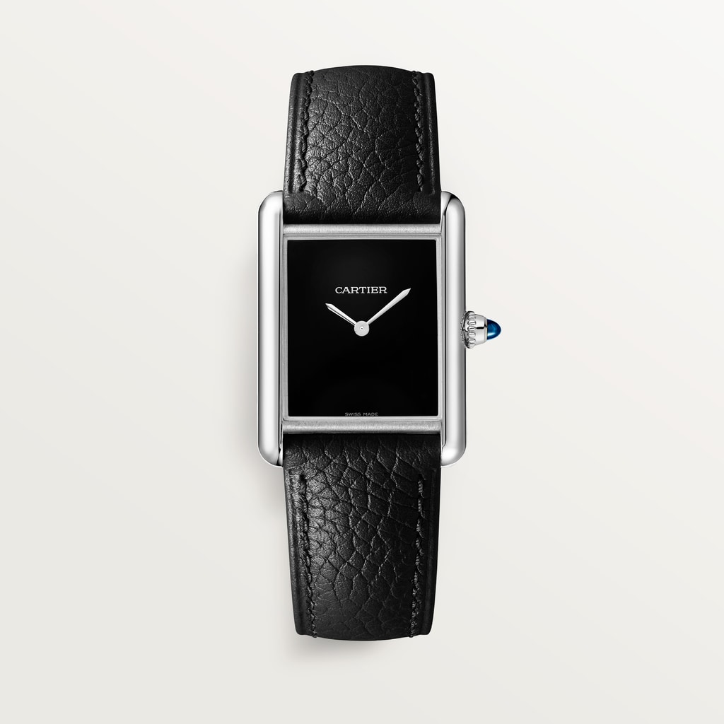 Tank Must 腕錶大型款，石英機芯，精鋼，皮革