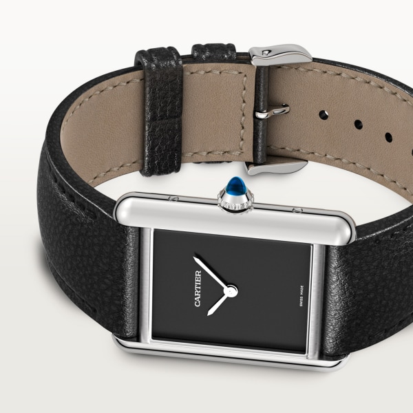 Tank Must 腕錶 大型款，石英機芯，精鋼，皮革