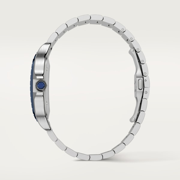 Santos de Cartier 腕錶 大型款，自動上鏈機械機芯，精鋼，PVD 飾面，可更換式金屬錶鏈及橡膠錶帶