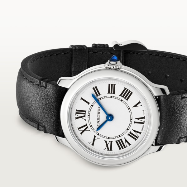 Ronde Must de Cartier 腕錶 29毫米，石英機芯，精鋼，非動物材質錶帶