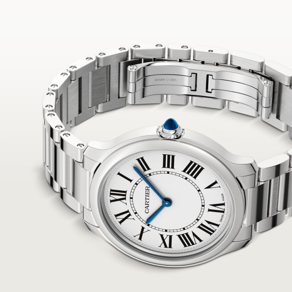 Ronde Must de Cartier watch 36 mm, quartz movement, steel