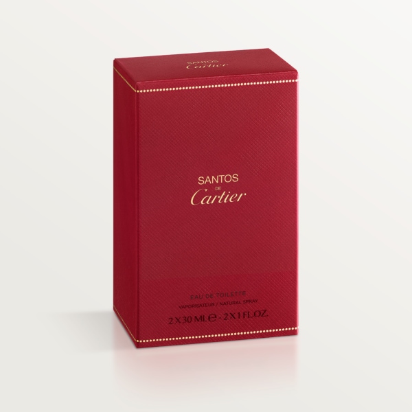 Les Nécessaires à Parfum Santos de Cartier Eau de Toilette Refill Pack 2x30 ml Spray