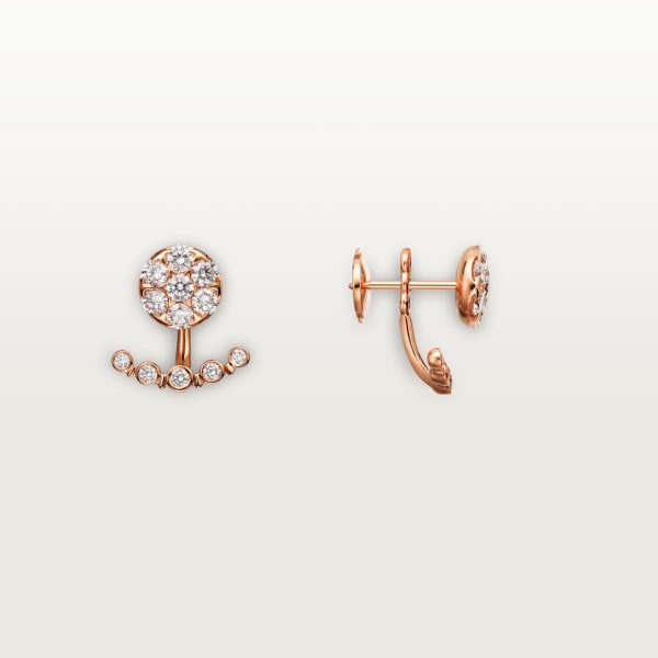 Etincelle de Cartier 耳環 18K玫瑰金，鑽石