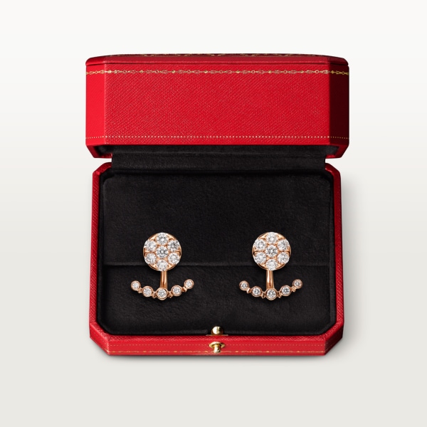 Etincelle de Cartier earrings Rose gold, diamonds