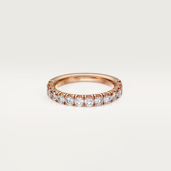 Étincelle de Cartier 結婚戒指 18K玫瑰金，鑽石