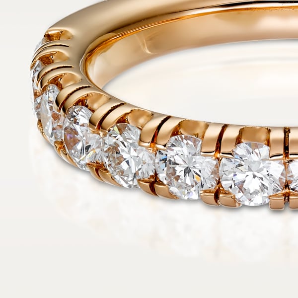 Étincelle de Cartier 結婚戒指 18K玫瑰金，鑽石