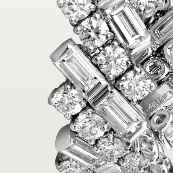 Reflection de Cartier 結婚戒指 18K白色黃金，鑽石