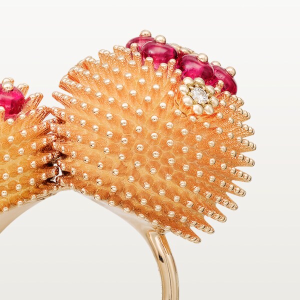 Cactus de Cartier ring Rose gold, spinels, diamonds