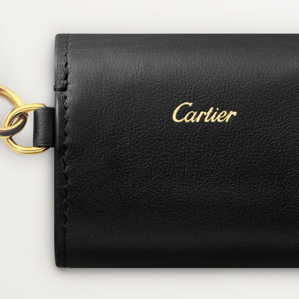Diabolo de Cartier 盒子 黑色小牛皮及金色飾面