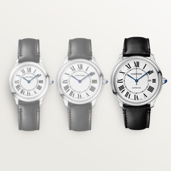 Ronde Must de Cartier 腕錶 40毫米，自動上鏈機械機芯，精鋼，非動物材質錶帶