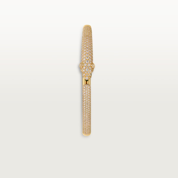 Panthère de Cartier 手鐲 18K黃金，縞瑪瑙，祖母綠，鑽石