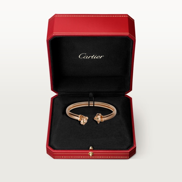 Panthère de Cartier 手鐲 18K玫瑰金，沙弗萊石榴石，縞瑪瑙
