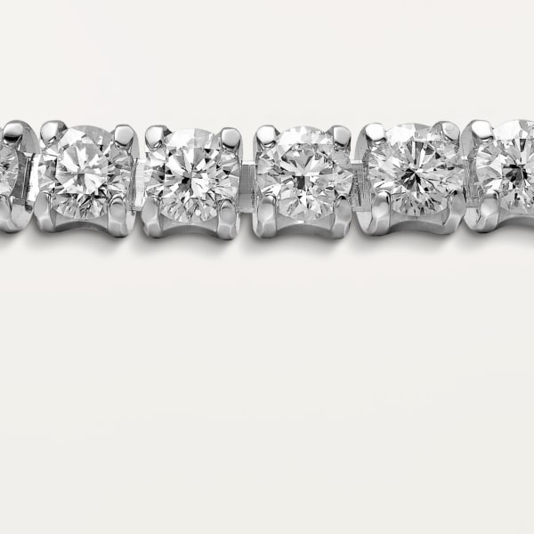 經典鑽石系列手鐲 18K白色黃金，鑽石