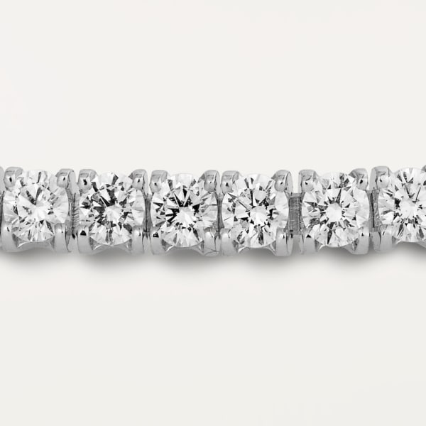 經典鑽石系列手鐲 18K白色黃金，鑽石
