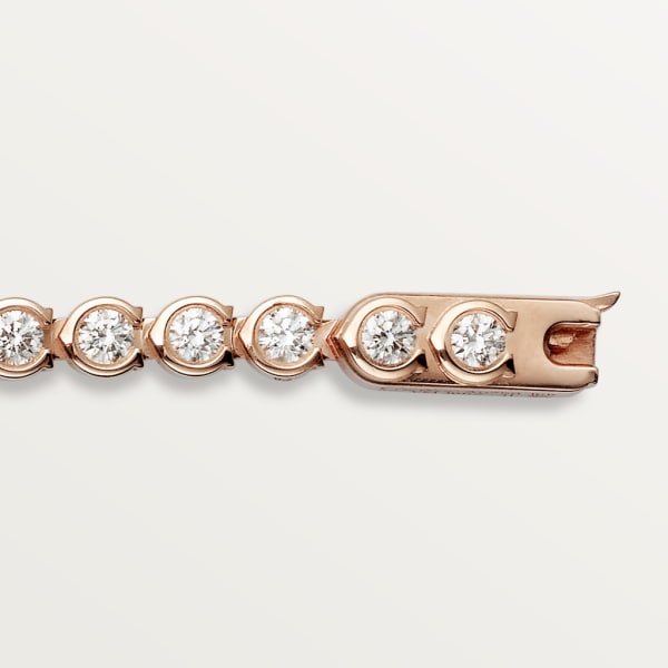 C de Cartier 手鐲 18K玫瑰金，鑽石