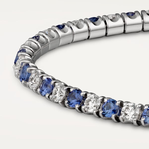 Essential Lines bracelet White gold, diamonds, sapphires