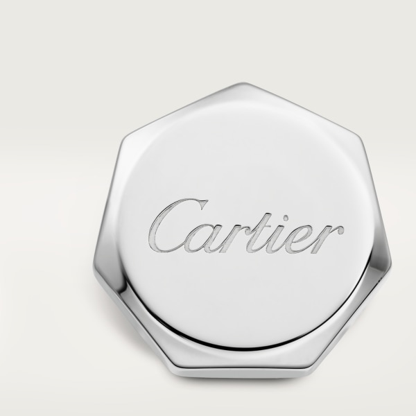 Santos de Cartier 袖扣 純銀，鍍鈀飾面