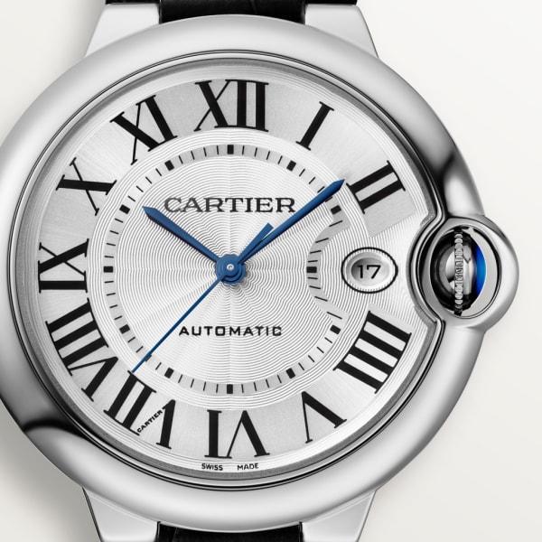 Ballon Bleu de Cartier 腕錶 40毫米，自動上鏈機械機芯，精鋼，皮革