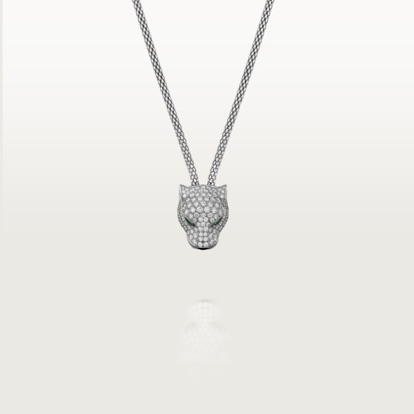 Panthère de Cartier necklace White gold, diamonds, emeralds, onyx