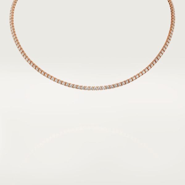 Essential Lines necklace Rose gold, diamonds