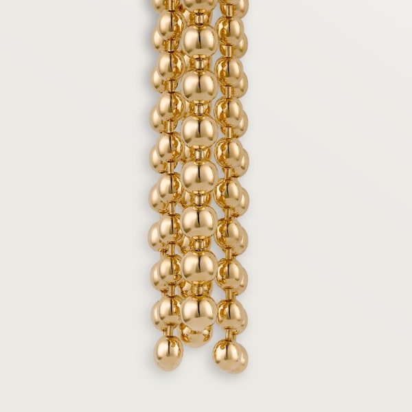 Panthère de Cartier 耳環 黃金，鑽石，沙弗萊石榴石，縞瑪瑙