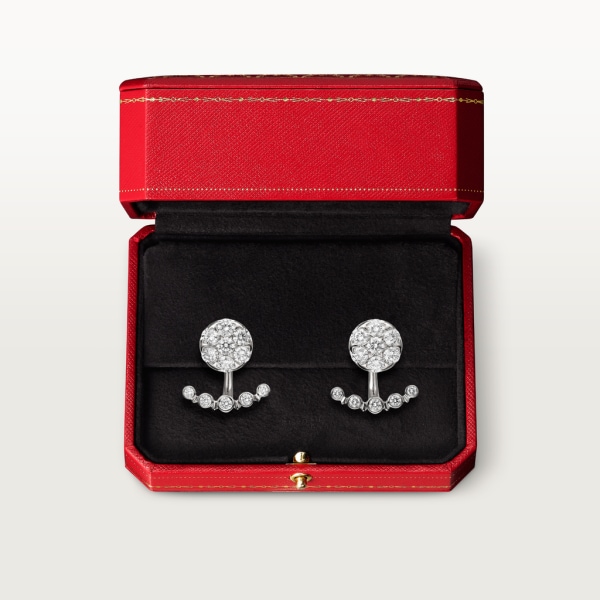 Etincelle de Cartier 耳環 18K白色黃金，鑽石