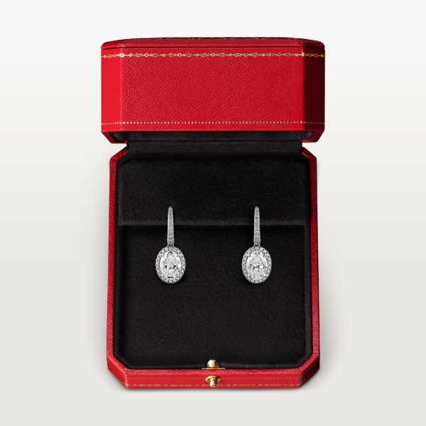Cartier Destinée earrings Platinum, diamonds