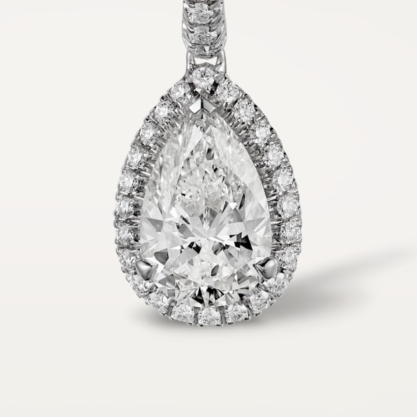 Cartier Destinée 耳環 鉑金，鑽石