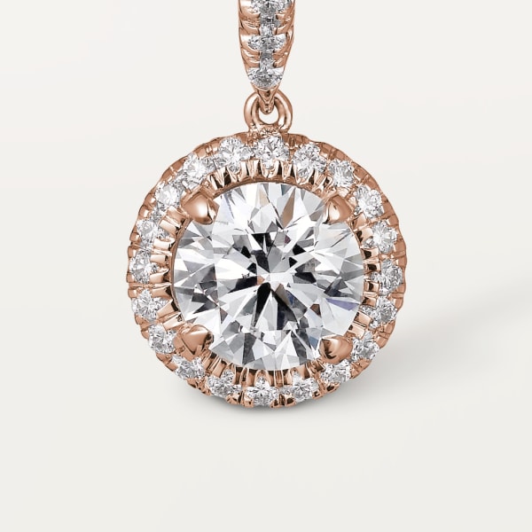 Cartier Destinée earrings Rose gold, diamonds