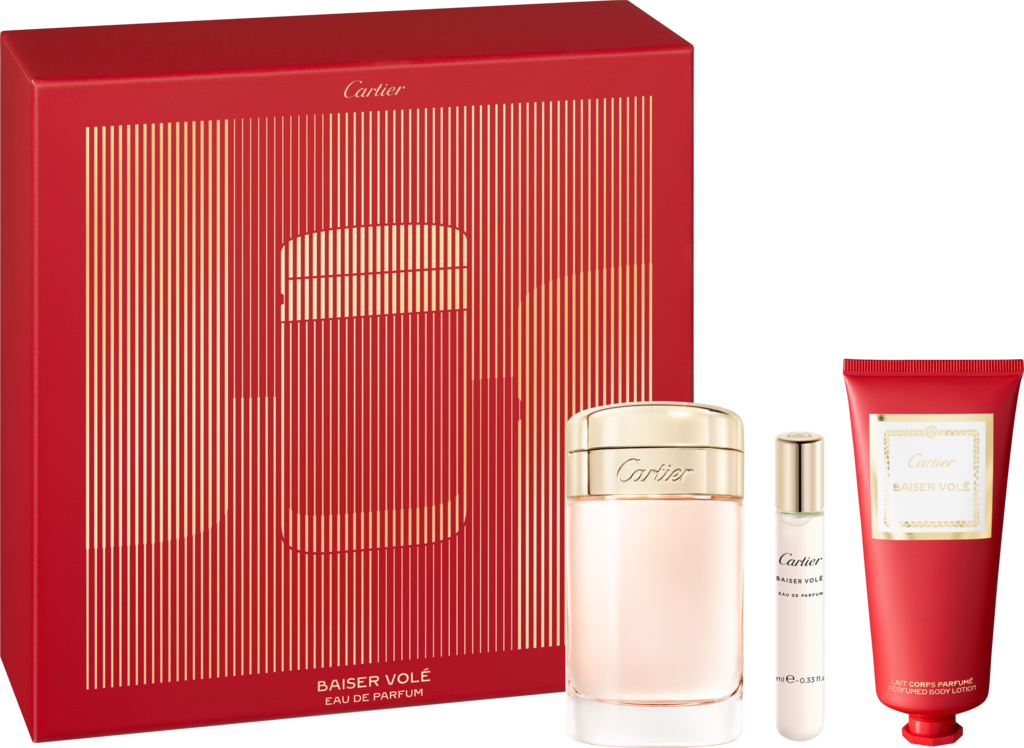 Baiser Volé Gift Set with 100 ml Eau de Parfum, 10 ml Purse Spray and 100 ml Perfumed Body LotionGift set