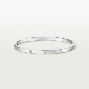 <span class='lovefont'>A </span> bracelet, small model, 10 diamonds White gold, diamonds