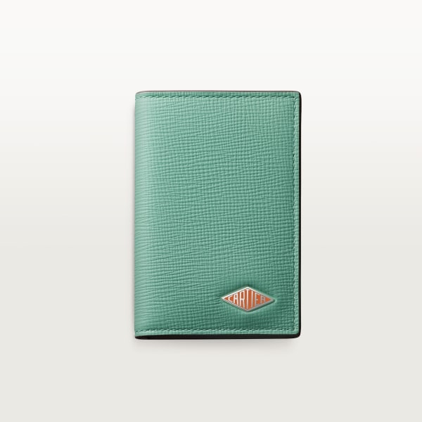 Cartier Losange Small Leather Goods, Card holder Grained tangerine jade calfskin
