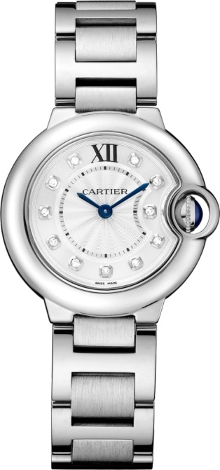cartier stainless steel watch