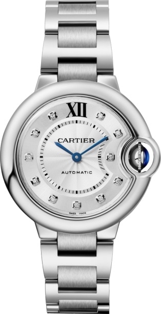 cartier stainless women's watch
