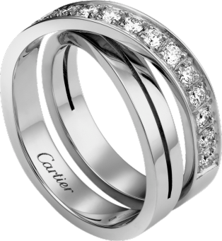 cartier white diamond ring