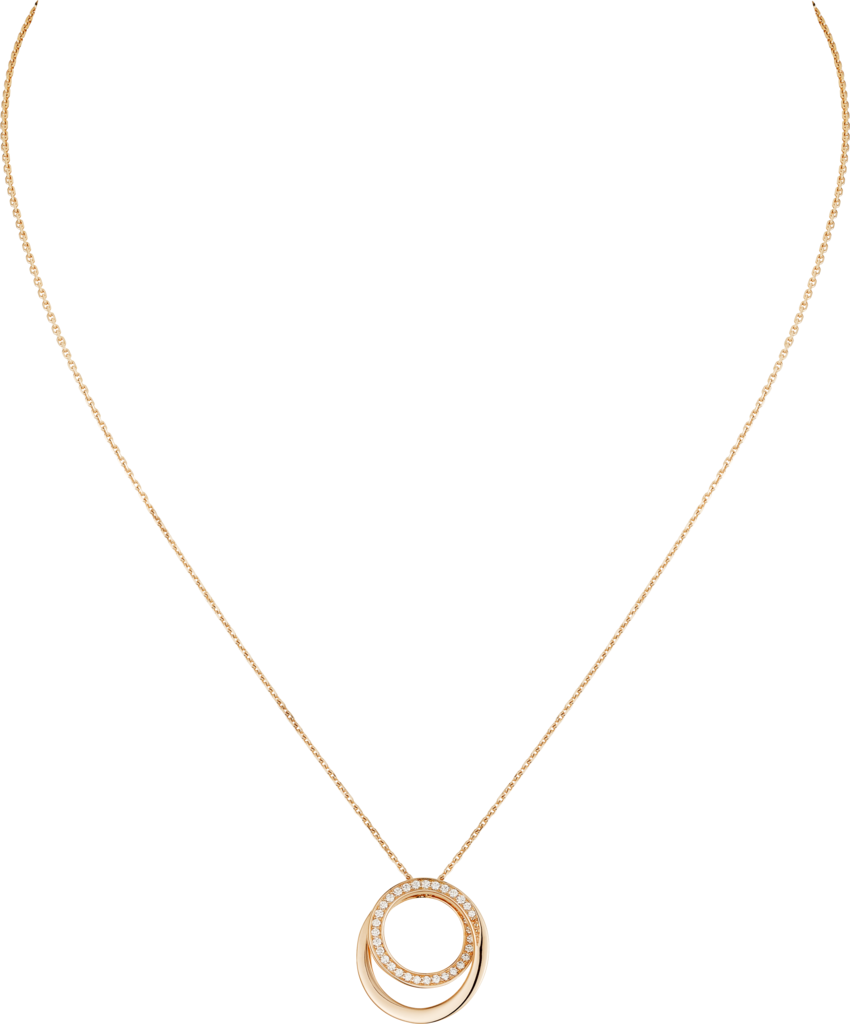 Etincelle de Cartier 項鏈18K玫瑰金，鑽石