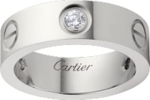 is cartier love ring solid gold