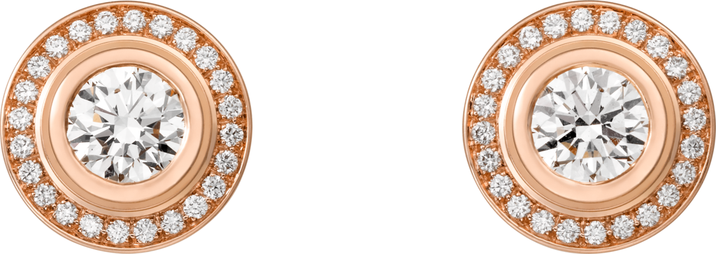 Cartier d'Amour 耳環18K玫瑰金，鑽石