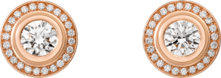 Cartier d'Amour 耳環 18K玫瑰金，鑽石