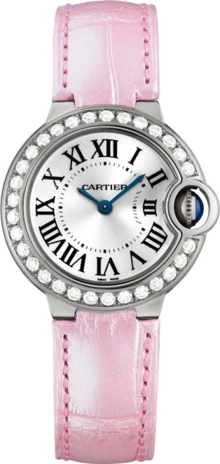 cartier white gold and diamond watch