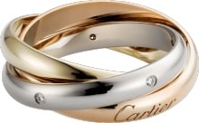 cartier trinity ring 18k gold