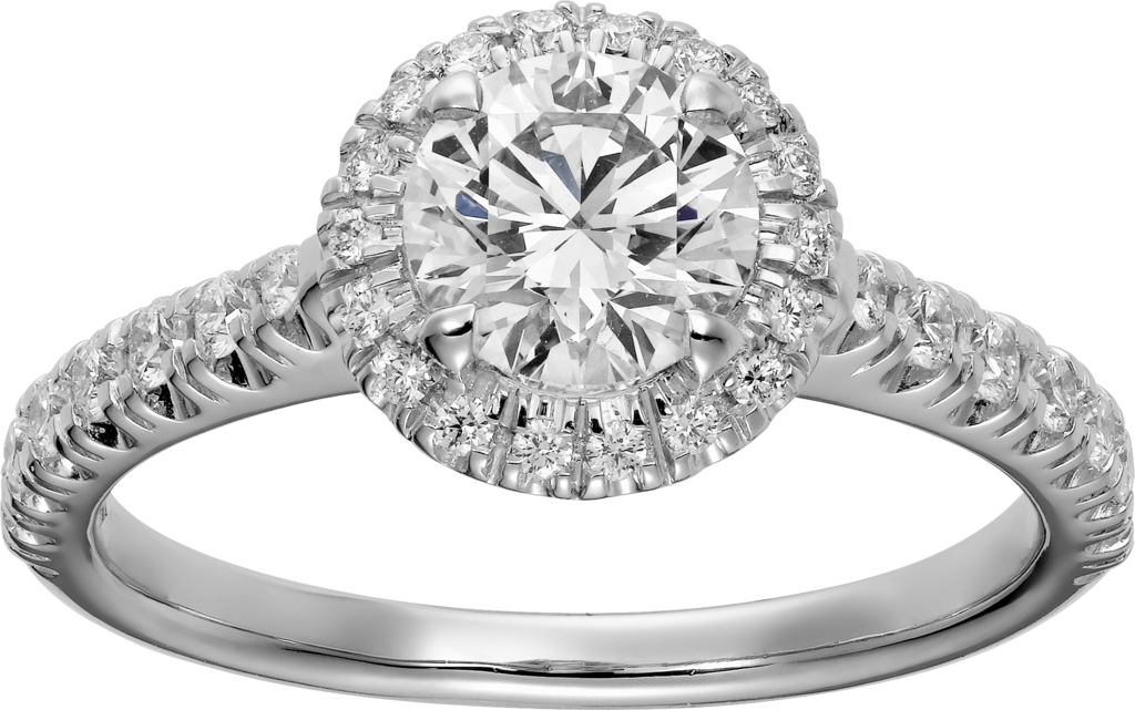 cartier engagement ring halo