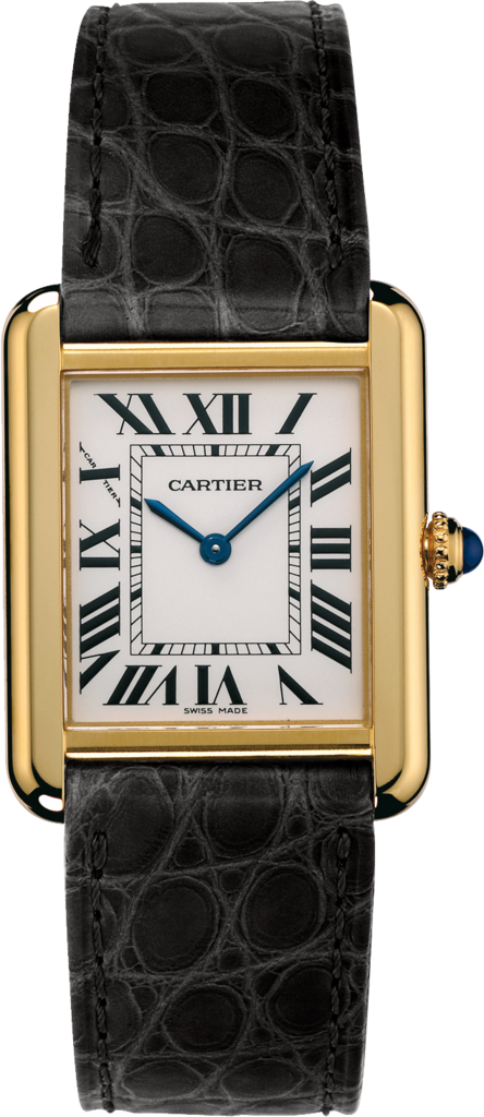 cartier tank watch with leather strap