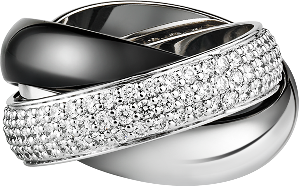cartier trinity ring diamond
