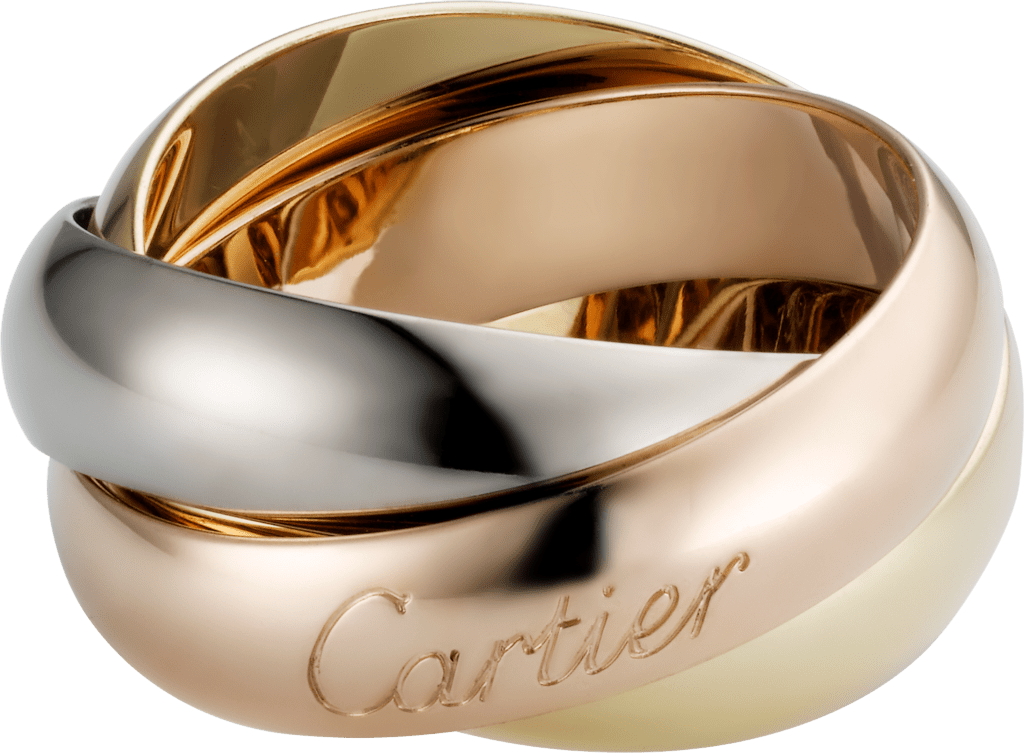 Trinity ring, LMWhite gold, yellow gold, rose gold