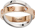 <span class='lovefont'>A </span> ring, 6 diamonds Rose gold, white gold, diamonds